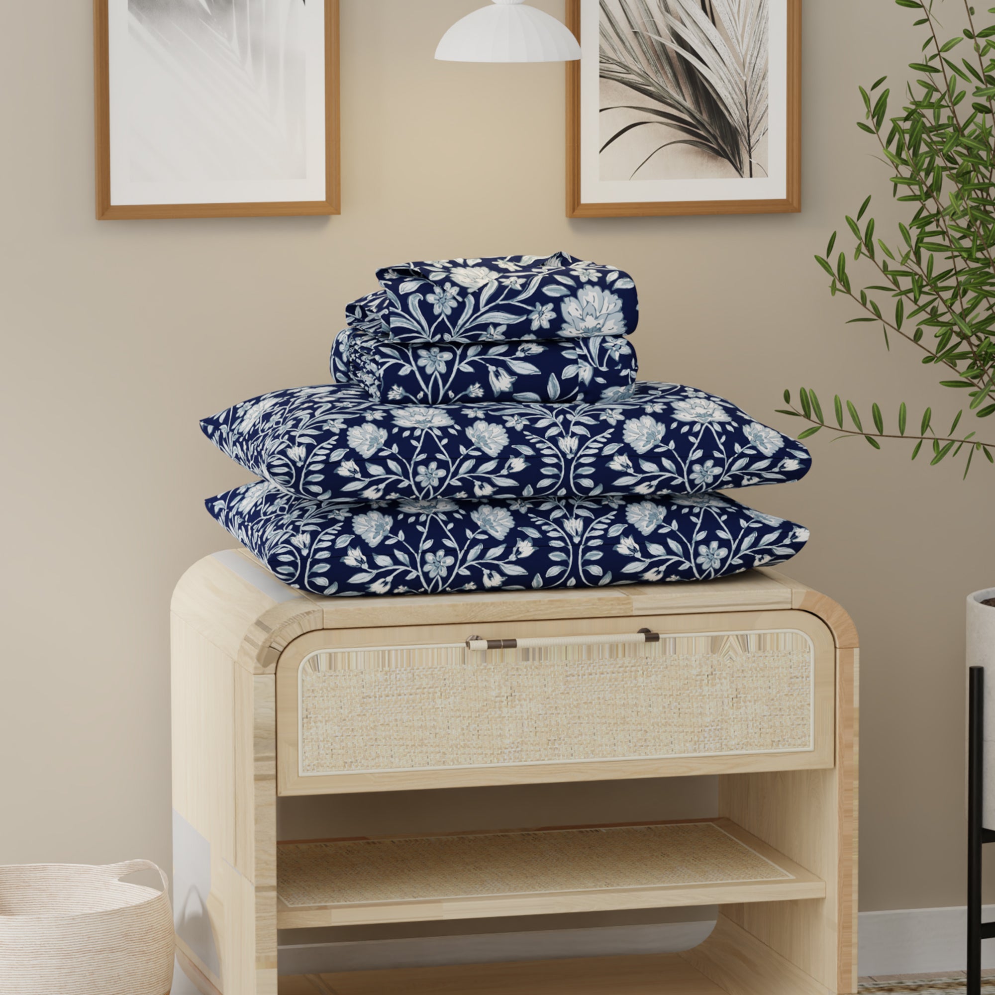 Adorn Floral Airo Crisp Sheet Set