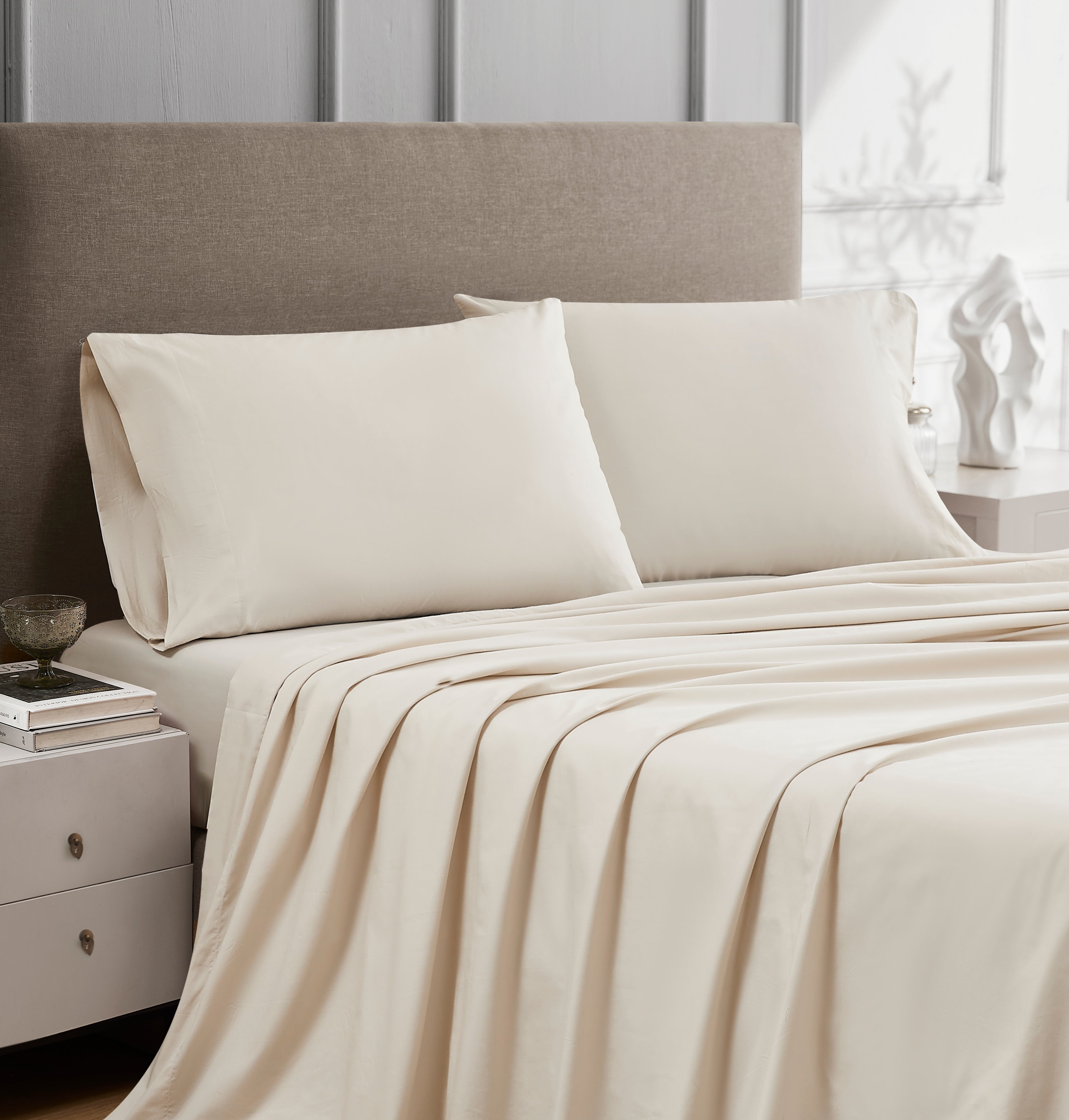 Ivory Airo Crisp Sheet Set