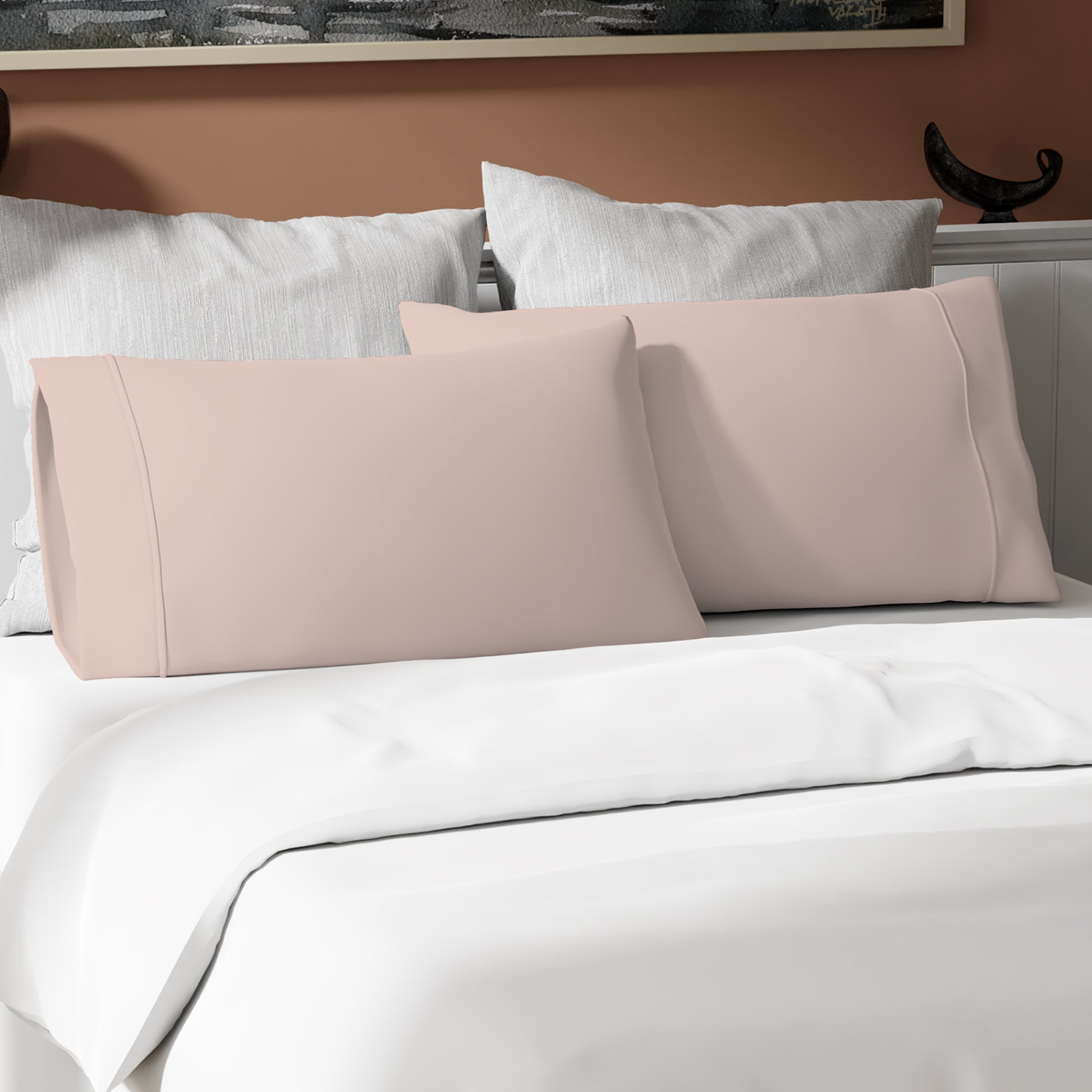 Blush Airo Crisp Pillowcases