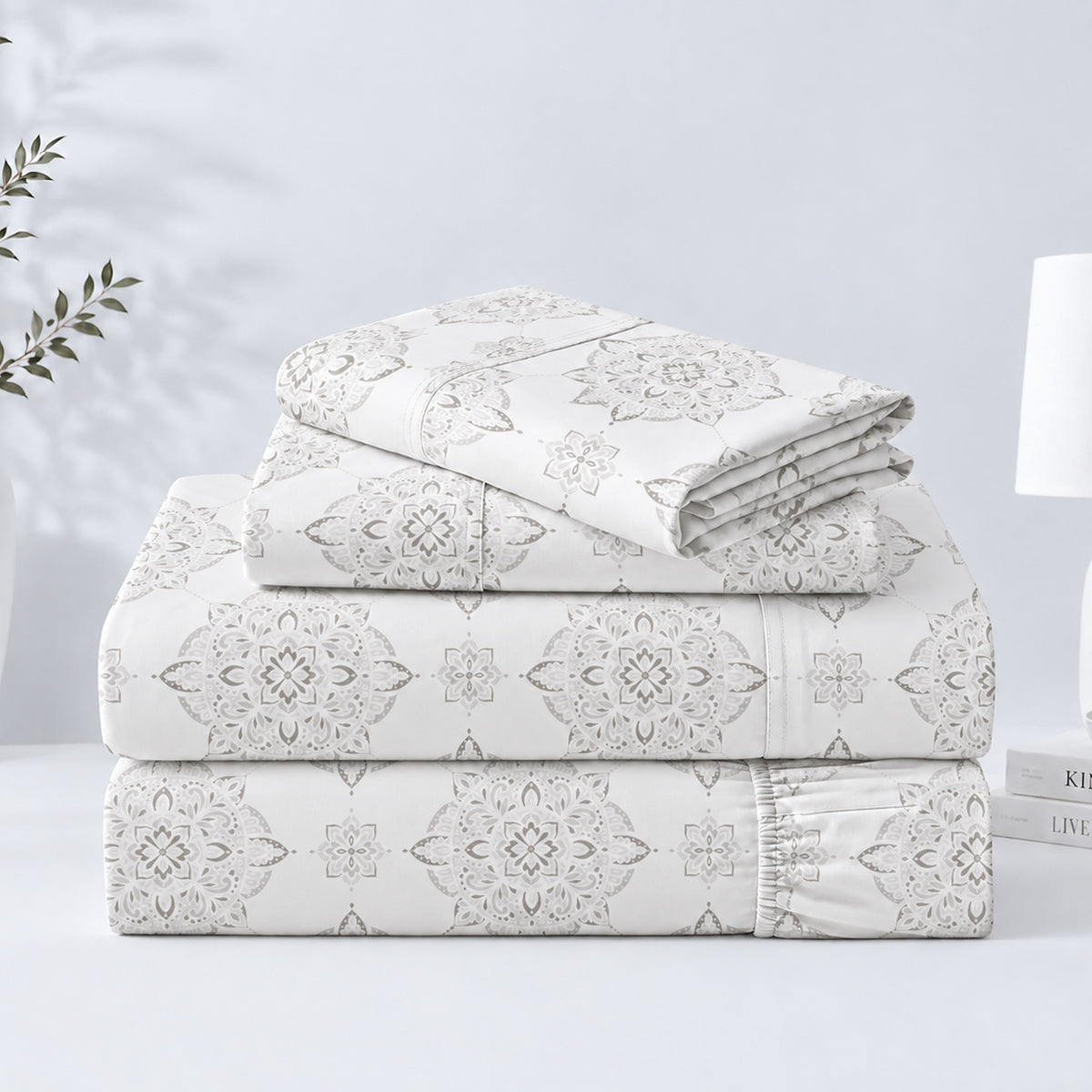 Everyday Cotton Blend Percale Sheet Set