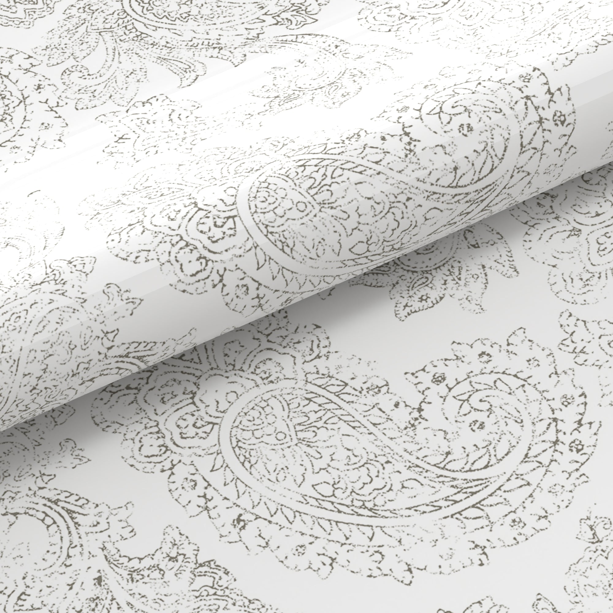 Gray Paisely Lush Soft Sheet Set