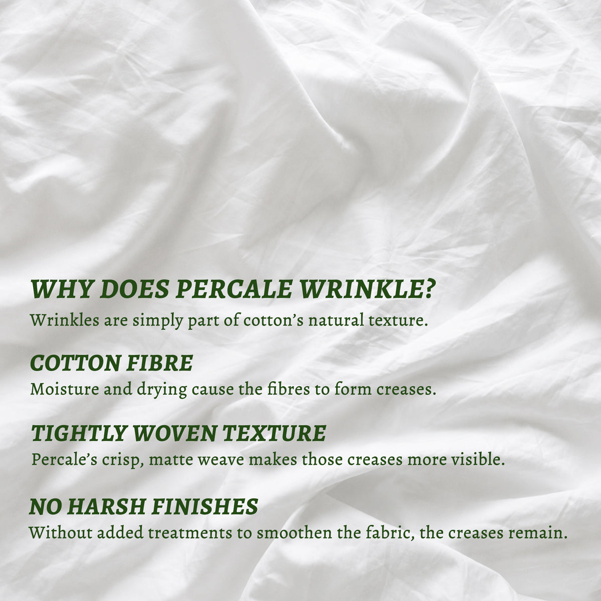 Premium Organic Cotton Percale Sheets