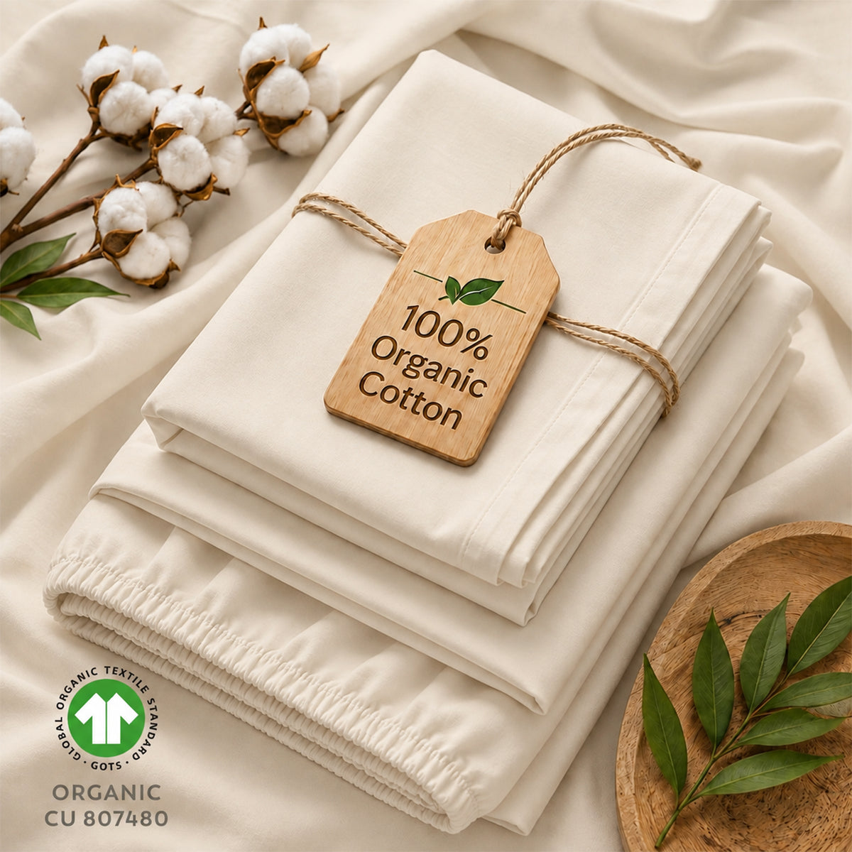 Organic Cotton Percale Sheets