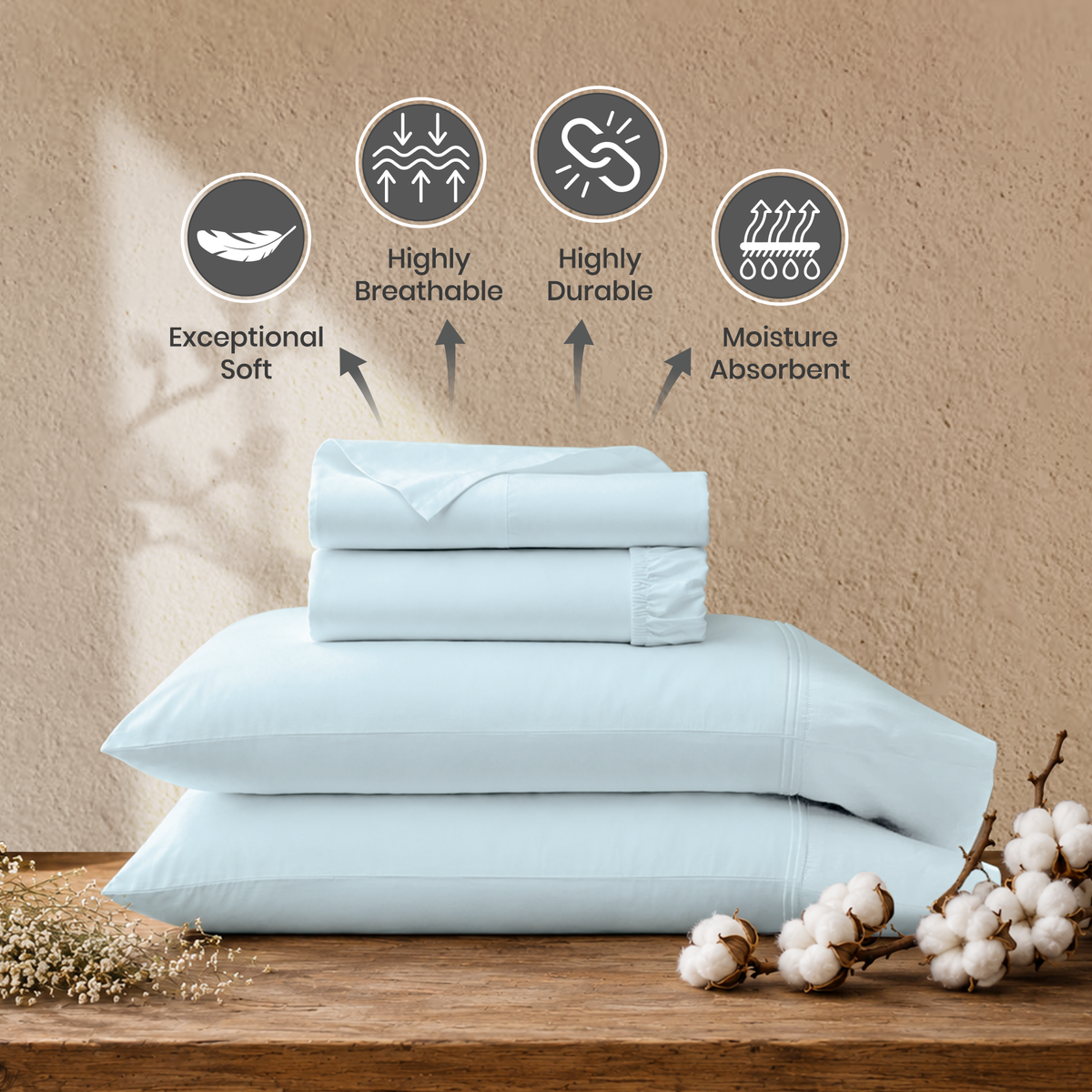 Heritage Egyptian Cotton Sateen Sheets