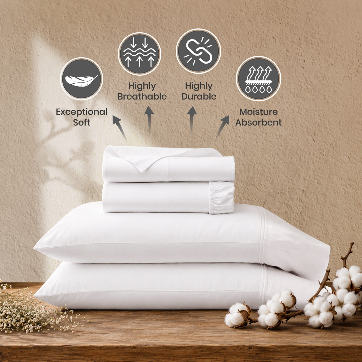 Heritage Egyptian Cotton Sateen Sheets