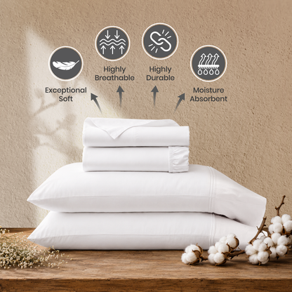 Heritage Egyptian Cotton Sateen Sheets