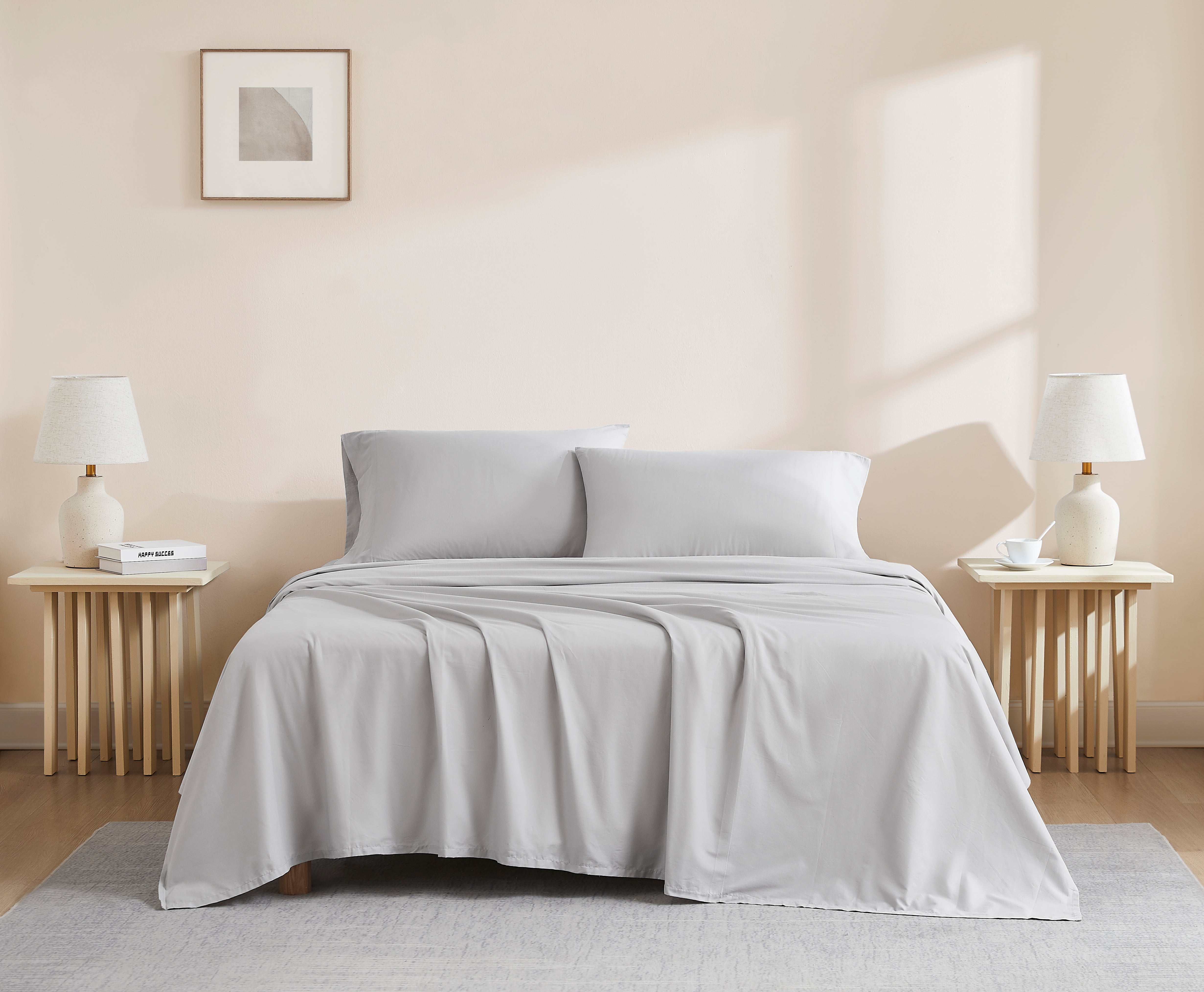 Light Gray Airo Crisp Flat Sheet