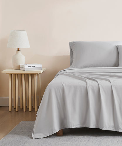 Light Gray Airo Crisp Fitted Sheet