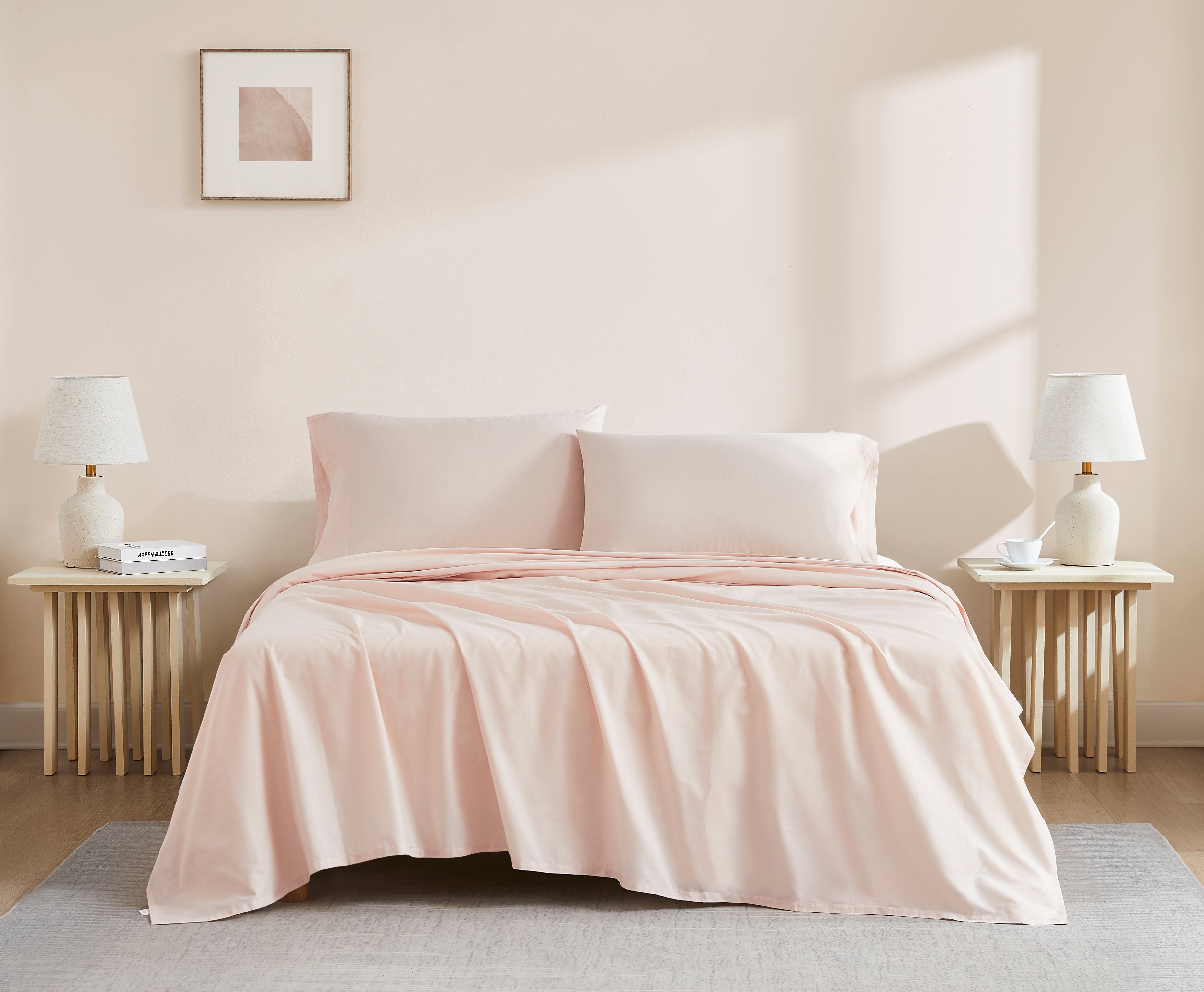 Blush Airo Crisp Flat Sheet