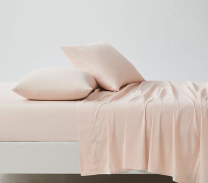 Blush Airo Crisp Fitted Sheet