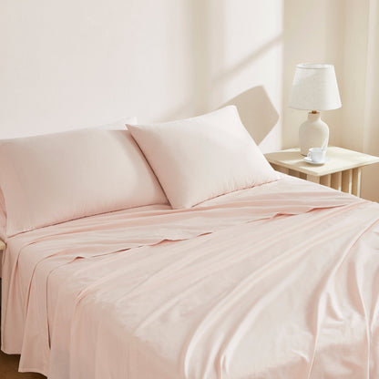 Blush Airo Crisp Fitted Sheet