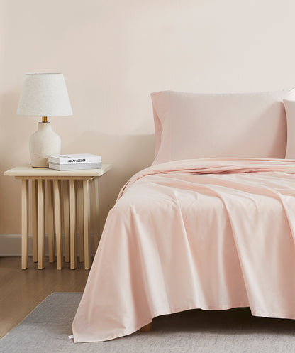 Blush Airo Crisp Fitted Sheet