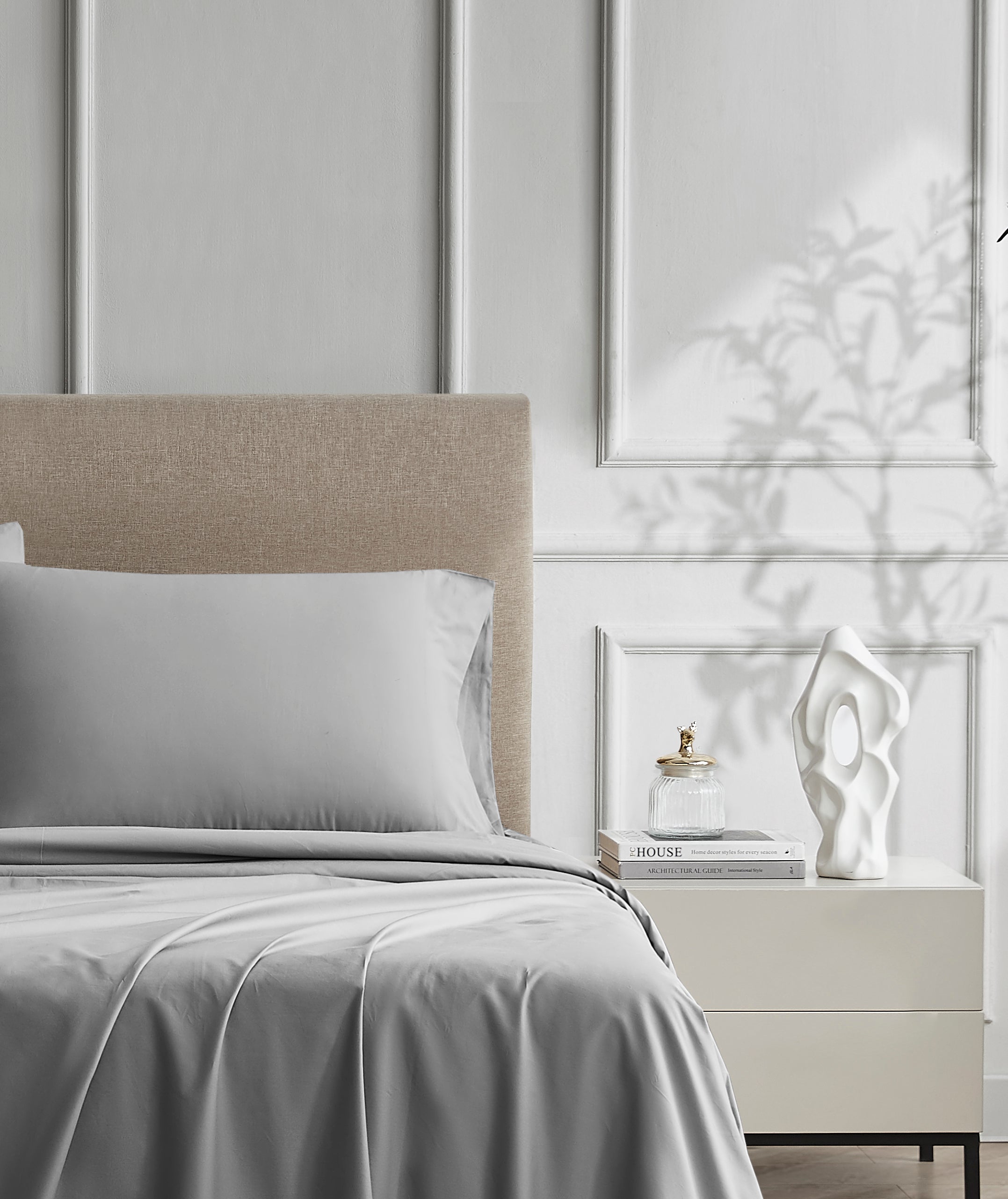 Dark Gray Airo Crisp Flat Sheet