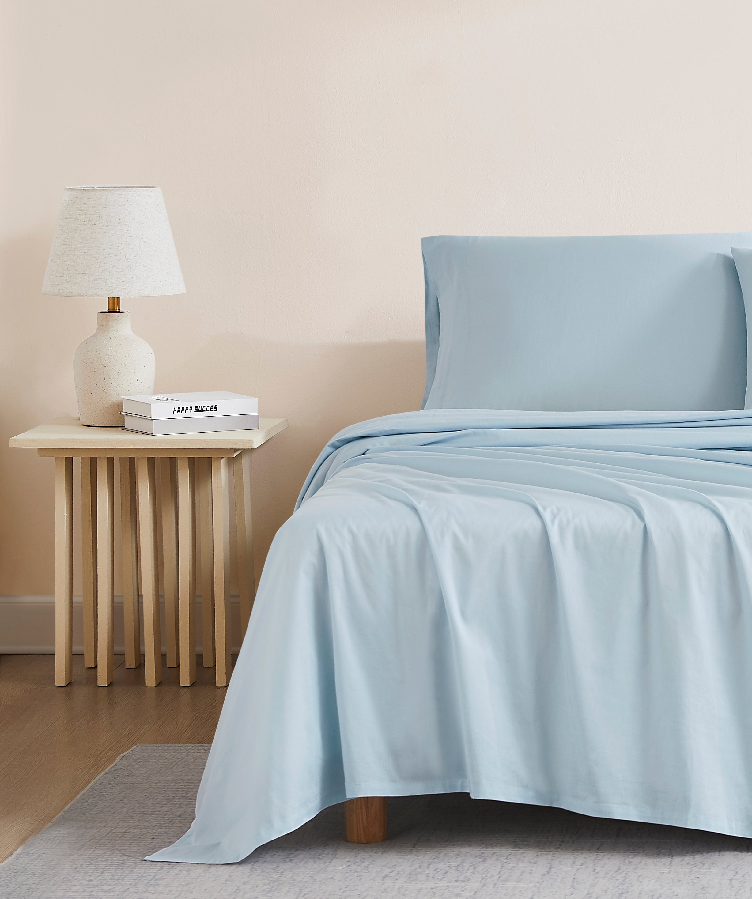 Blue Airo Crisp Fitted Sheet