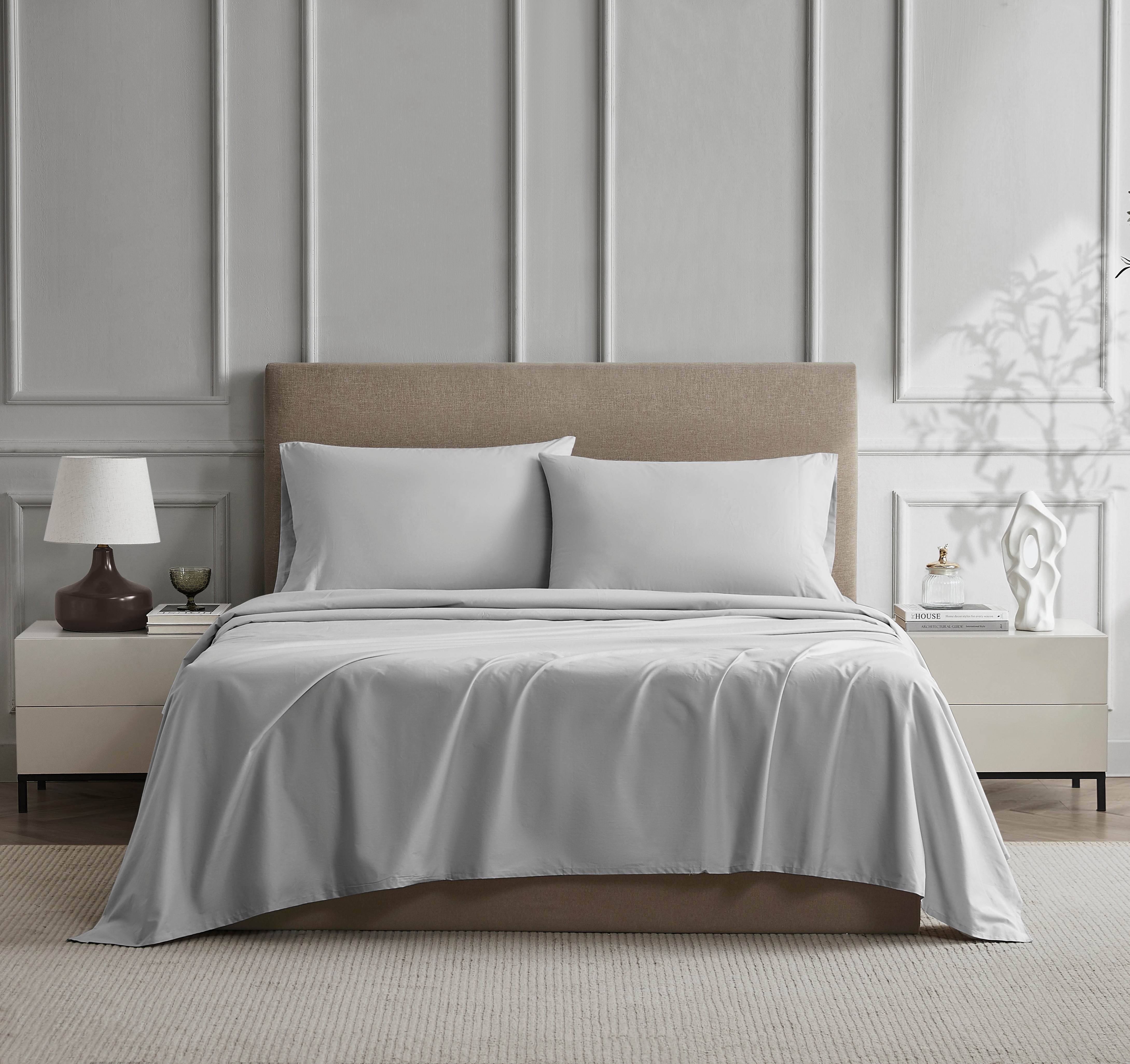 Light Gray Airo Crisp Sheet Set
