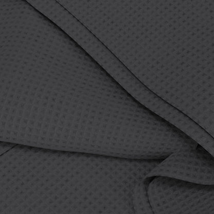 Classic Cotton Basket Blanket - Dark Gray