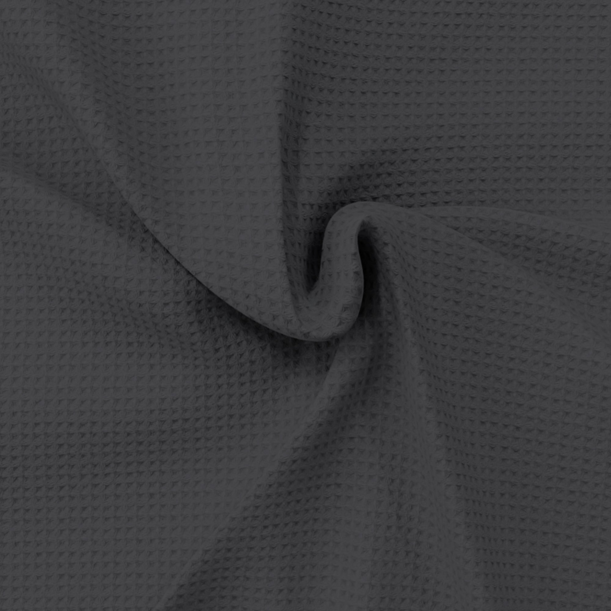 Classic Cotton Basket Blanket - Dark Gray