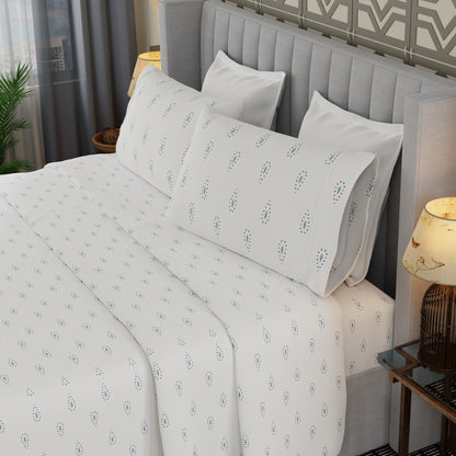 Dotted Tear Drop Lush Soft Sheet Set