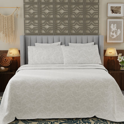 Gray Paisely Lush Soft Sheet Set