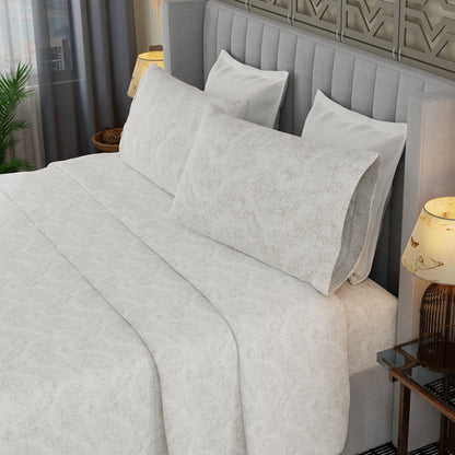 Gray Paisely Lush Soft Sheet Set
