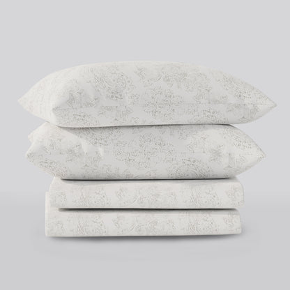 Gray Paisely Lush Soft Sheet Set