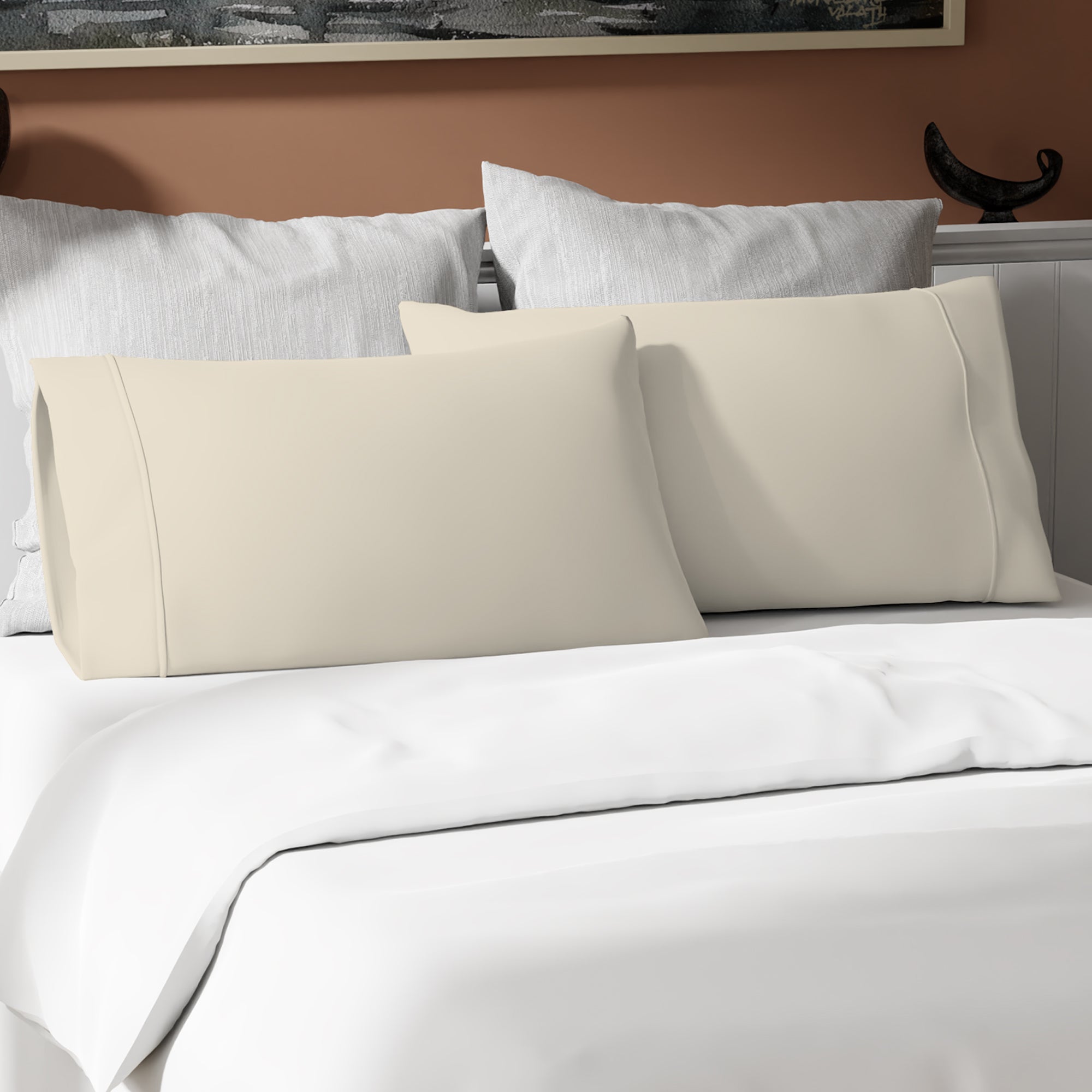 Ivory Airo Crisp Pillowcases