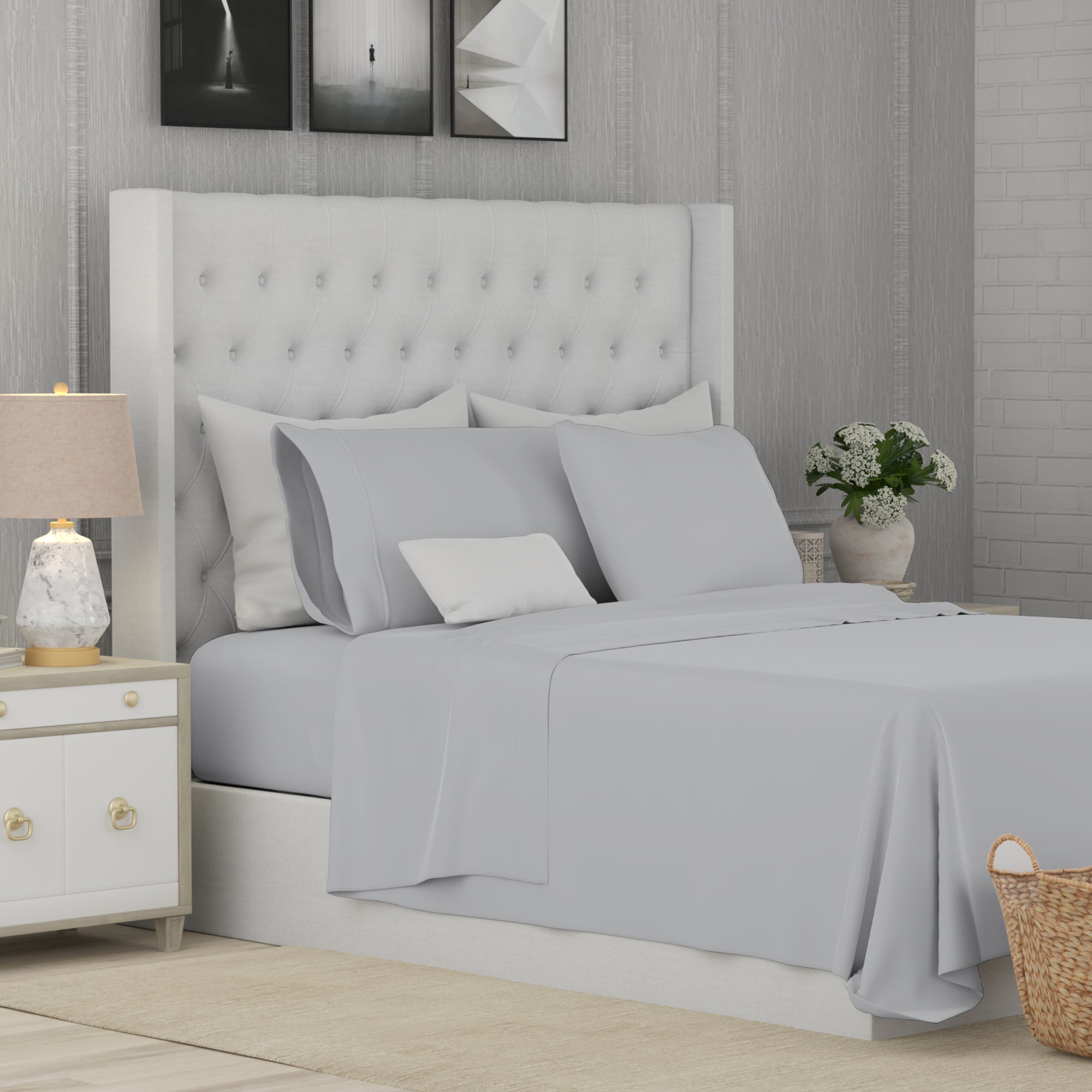 Light Gray Imperial Sheet Set