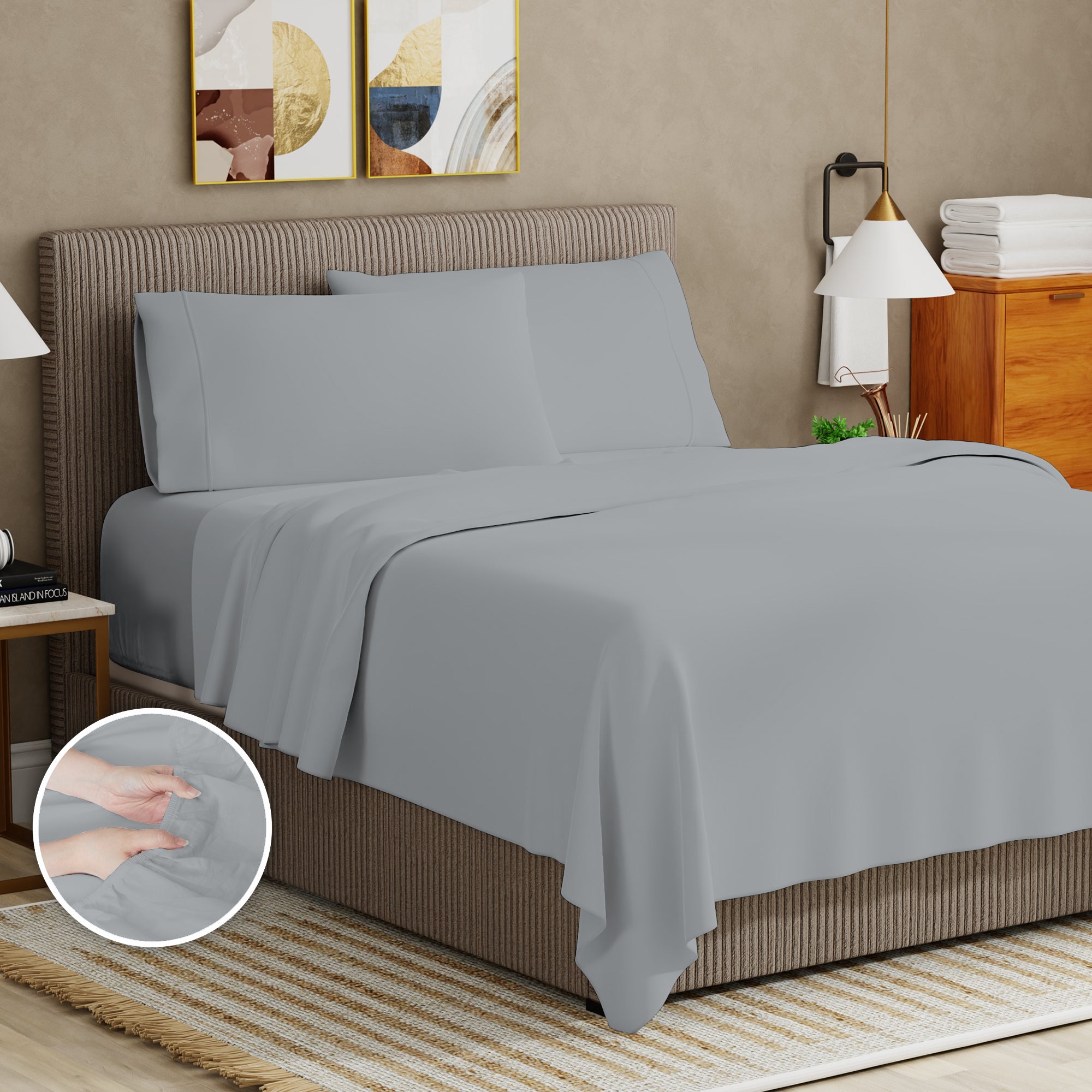 Charcoal Gray Solace Sheet Set