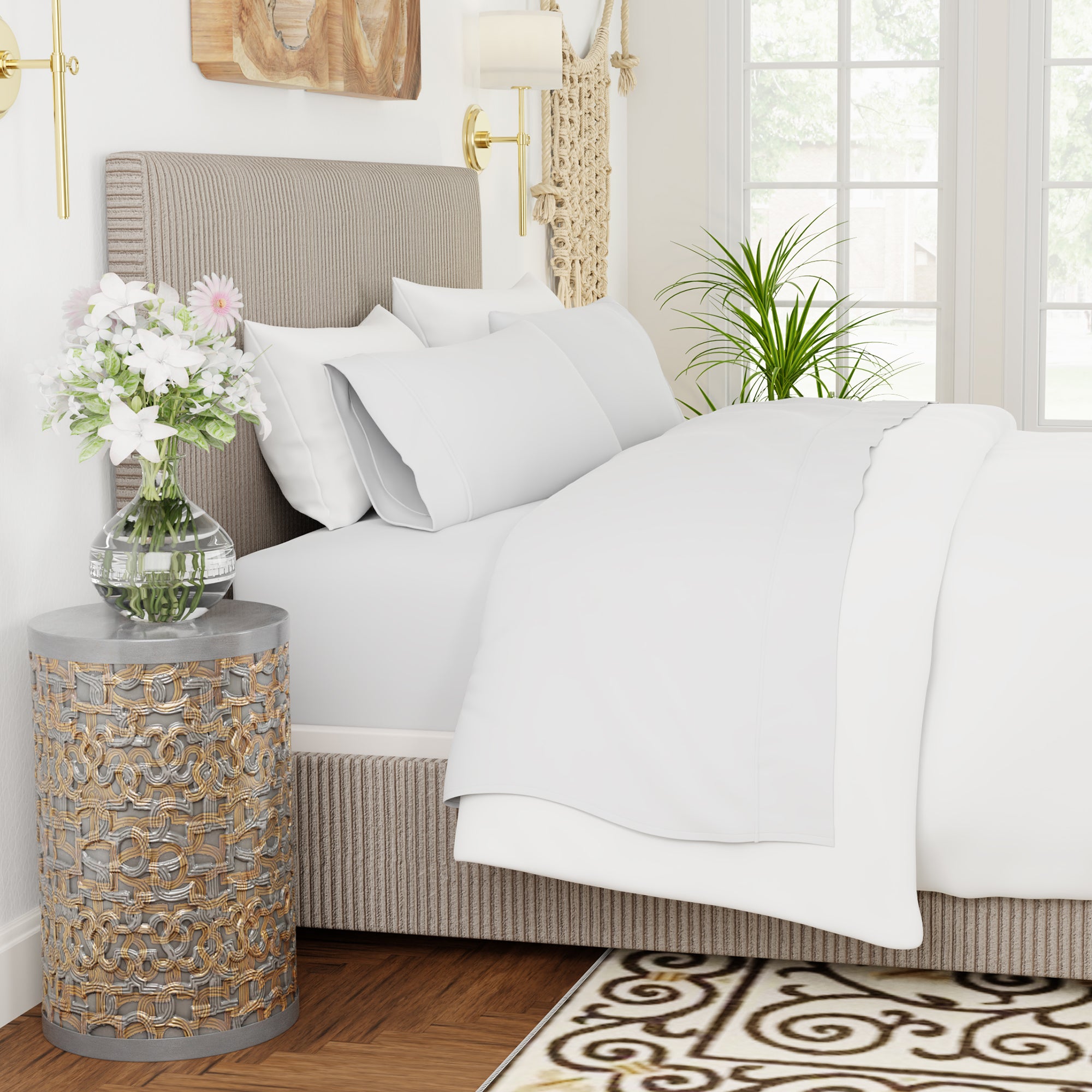 Light Gray Relaxed Jersey Sheet Set