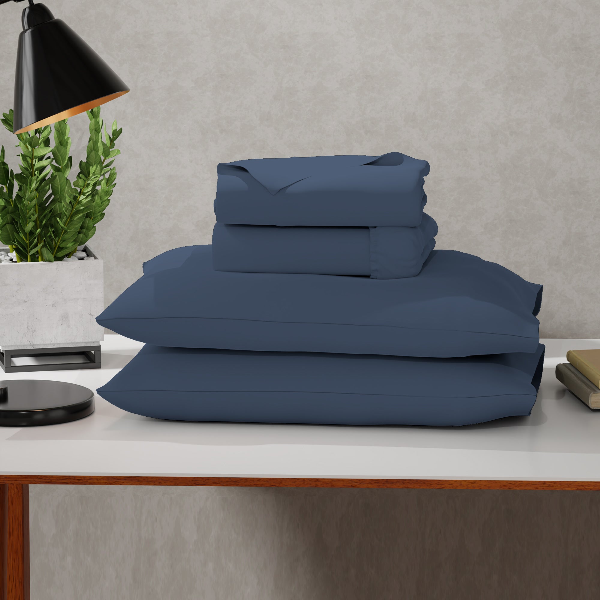 Navy Solace Sheet Set