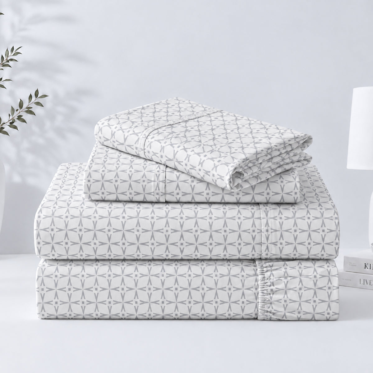 Everyday Cotton Blend Percale Sheet Set