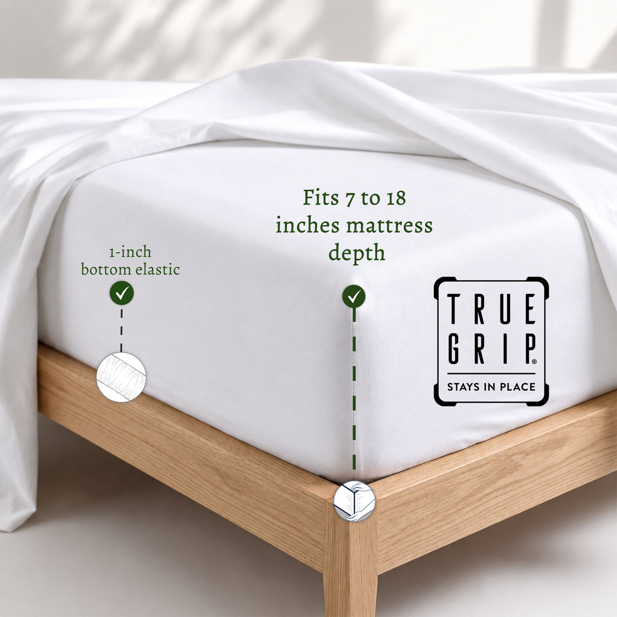 Eco-Green Wrinkle Resistant Sheets