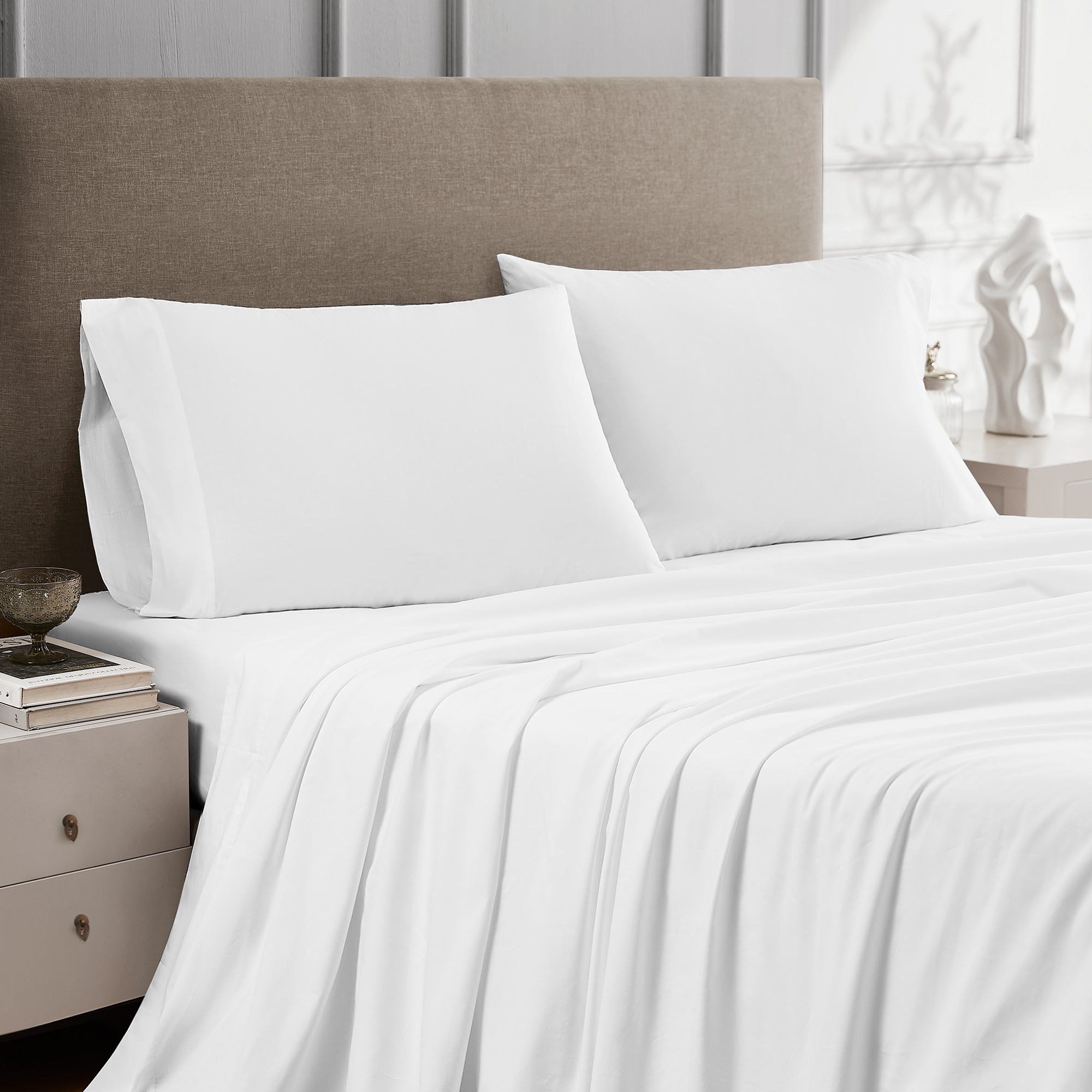 White Airo Crisp Sheet Set