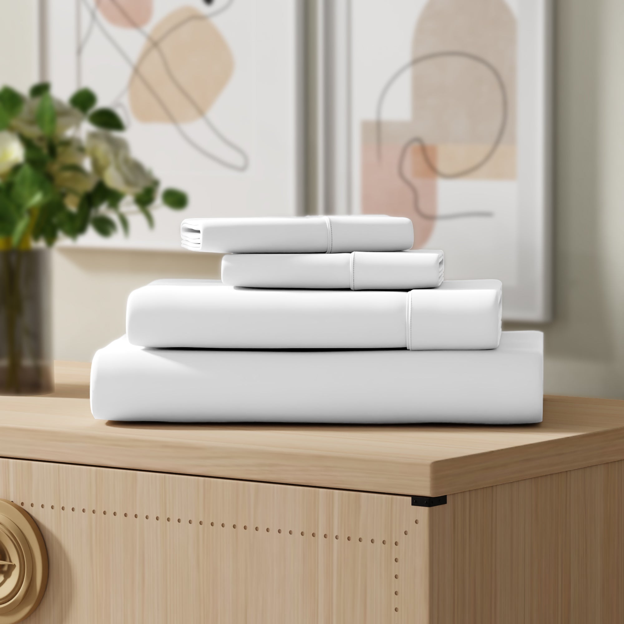 White Airo Crisp Sheet Set